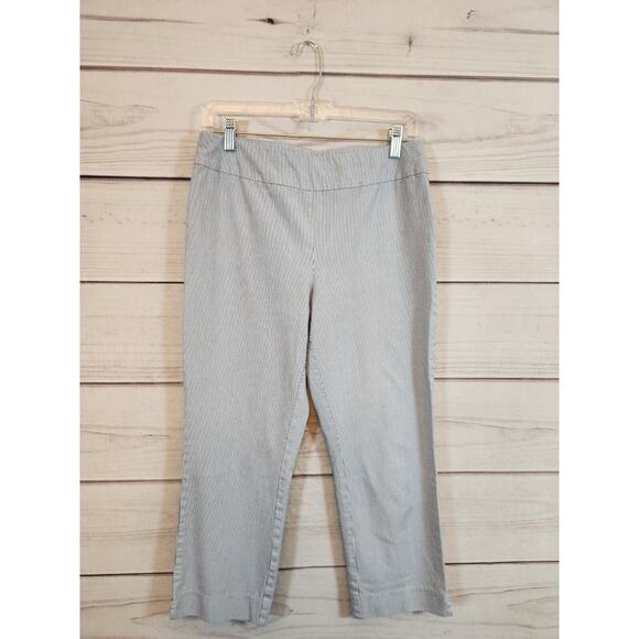 So Slimming By Chicos Womens‎ Pull On Striped Capri Pants Size 0.5 / US 6 - Picture 1 of 7